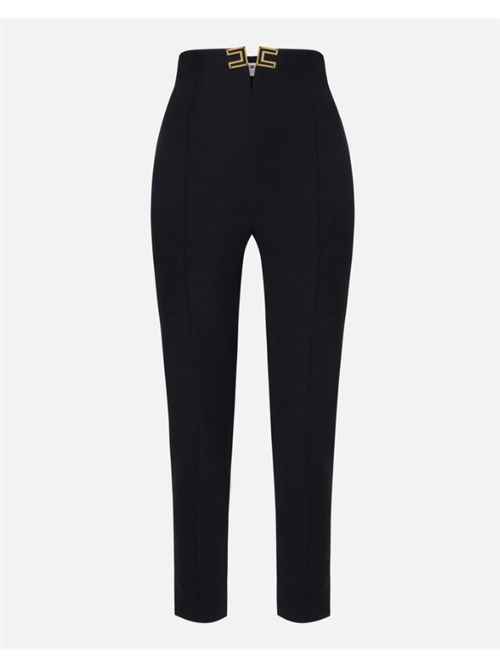 LOGO DETAILS TROUSERS ELISABETTA FRANCHI | PA16361E2110 nero